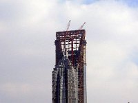 P1000835  Construction of the  Shanghai World Financial Center. Inthe foreground the Jin Mao Tower