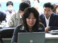 P1000862  Miss Li busy