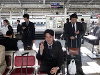 P1020216  Hattori waiting for the train